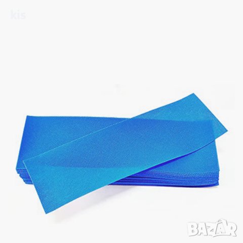 Нарязани ленти за кола маска от нетъкан текстил, Сини - 50 броя