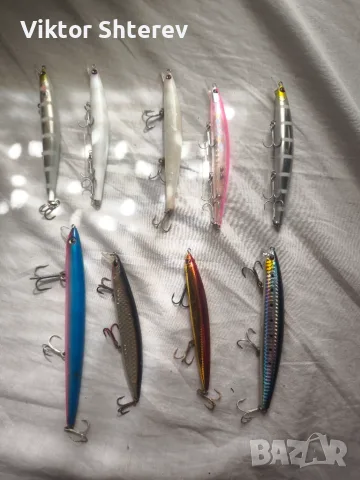 Комплект 9 бр. воблери – 5x Blade Minnow, Rapala MaxRap 17, Yo-Zuri, Wind Storm F, Doiylo Blaze