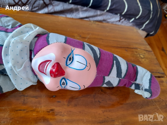 Стара кукла,клоун #7, снимка 5 - Антикварни и старинни предмети - 36072730