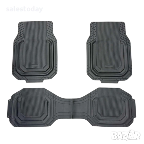 Гумени стелки за автомбил, 2 предни и 1 задна цяла