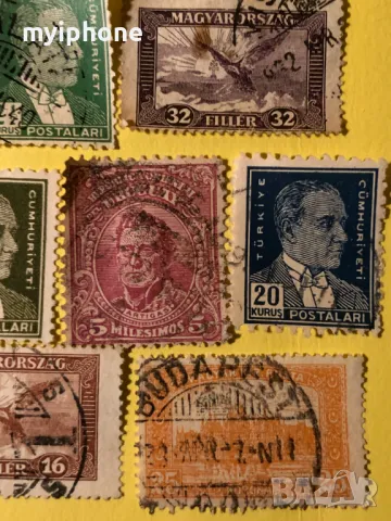 Лот от 12 броя стари Отомански пощенски марки, снимка 4 - Филателия - 49160226