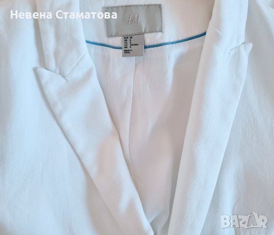 Сако в бяло на H&M, снимка 6 - Сака - 41083326