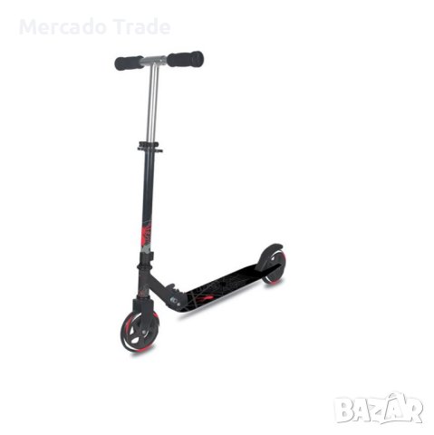 Тротинетка Mercado Trade, Алуминиева, За деца, До 70кг., Черен с паяк