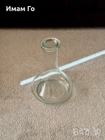 hookahTree Drop Clear стъклена ваза за наргиле ~43 мм гърловина – аксесоар за shisha / hookah, снимка 2 - Наргилета - 52439799