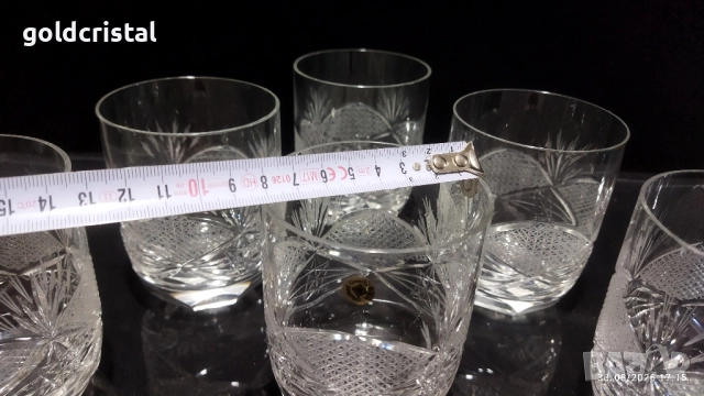 Кристални чаши, снимка 4 - Антикварни и старинни предмети - 35529969