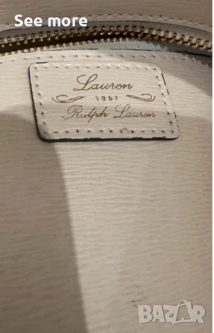 Lauren Ralph Lauren чанта естествена кожа, снимка 10 - Чанти - 50591002