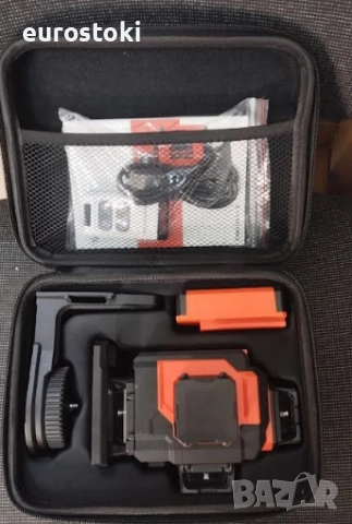 Лазерен нивелир TakamineTech с кръстосани линии, зелени лазерни диоди, 4 x 360 градуса, самонивелира, снимка 10 - Измервателни инструменти - 51852252