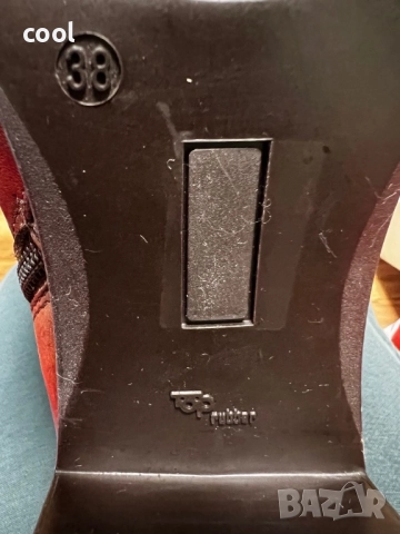 Дамски кожени ботуши Elizabeth Stuart – модел FANTA-G 391, цвят Cognac, размер 38, снимка 5 - Дамски ботуши - 51975110