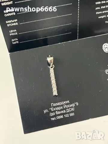 Сребърна висулка 925, снимка 4 - Колиета, медальони, синджири - 49313295