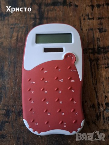 калкулатор Марксман Marksman, работи със солар и батерия, червен/розов и син дизайн, снимка 8 - Ученически пособия, канцеларски материали - 39160343
