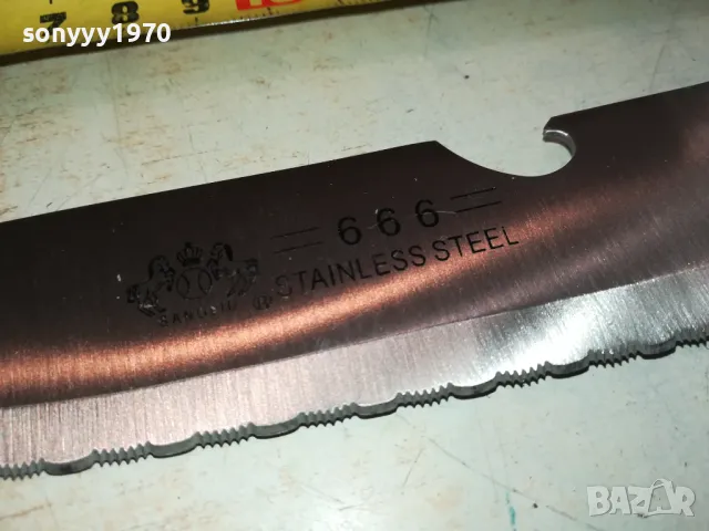 666 STAINLESS STEEL-НОЖ НОЖОВКА 1303251528, снимка 7 - Ножове - 49480551