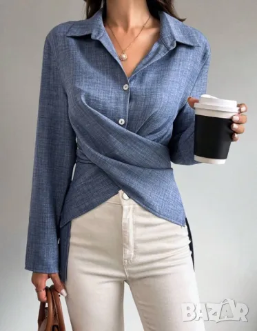 Красива риза с интересен дизайн, снимка 4 - Ризи - 49046251