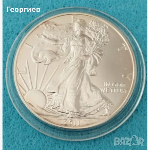 Сребърни монети 1 oz Феникс и Мустанг, снимка 3 - Нумизматика и бонистика - 44412810