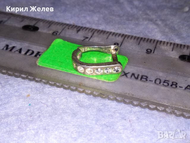СКЪПОЦЕННА АНГЛИЙСКА СРЕБЪРНА ВИНТИДЖ - АРТ ОБЕЦА СРЕБРО 925 с ЮВЕЛИРНО ФАСЕТИРАНИ ЦИРКОНИ 38243, снимка 9 - Обеци - 40940754