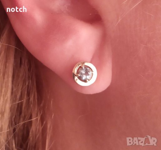 Златни обеци с естествени топази, снимка 8 - Обеци - 34128407