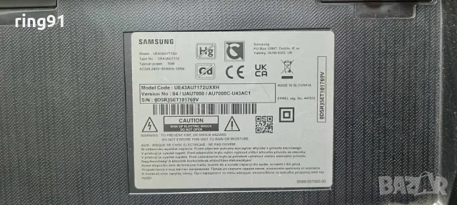 Main board - BN9650990D KANT_SU2E_AU7000_TAS5805M TV Samsung UE43AU7172U, снимка 4 - Части и Платки - 49111278