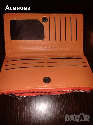 Оранжев дамски портфейл BAG TO BAG, снимка 5 - Портфейли, портмонета - 48804702
