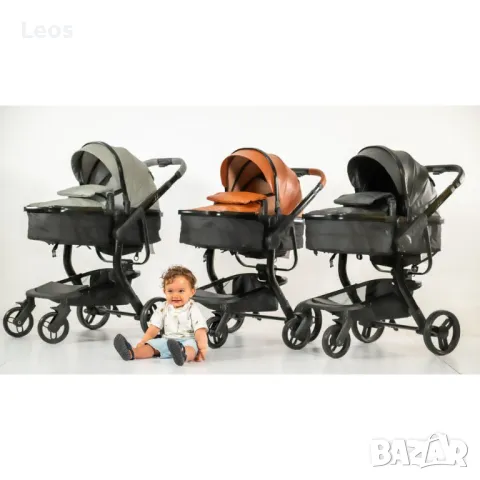 РАЗПРОДАЖБА! Бебешка количка Bubu 2в1 в 3 цвята, снимка 2 - Детски колички - 48205963