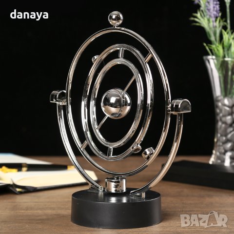 1299 Антистрес махало сфера сувенир за офис играчка вечно движение, снимка 2 - Декорация за дома - 44160668