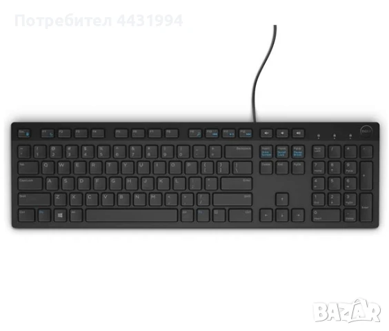 Клавиатура, Dell KB216 Wired Multimedia Keyboard Black, снимка 1