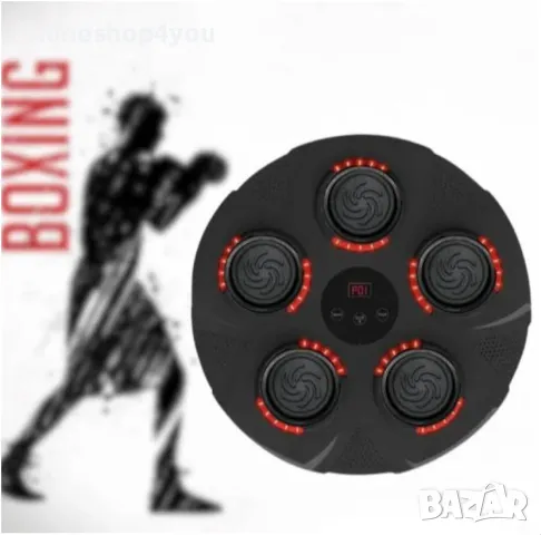 Бокс машина музикална със светлина ,5 мишени, 2 ръкавици, снимка 4 - Други спортове - 49489230