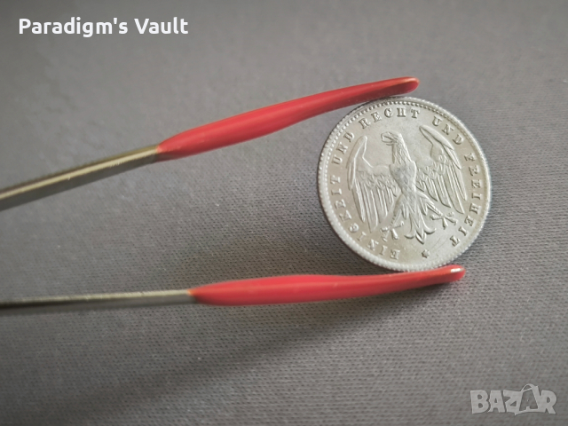 Райх монета - Германия - 200 марки | 1923г.; серия D, снимка 3 - Нумизматика и бонистика - 44619433