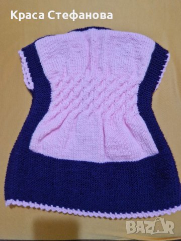 Ръчно изплатени детски елечета, снимка 6 - Детски якета и елеци - 42379360