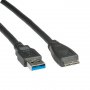 Кабел USB3.0 A-Micro A, M/M, 2m Roline 11.02.8874 SS301182 Мъжко-Мъжко