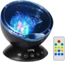 музикална лампа прожектор, въртяща се с различни режими, цветове, снимка 2