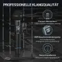 TONOR Безжични Микрофони презареждащи се , ръчни динамични микрофони 2 бр. - Черни, снимка 4