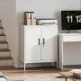 HOMCOM Заключващ се стоманен шкаф с 2 врати, офис шкаф, снимка 5