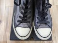 Дамски кецове CONVERSE оригинал, N'39, естествена кожа, сребристи т. сиви, много запазени, снимка 5