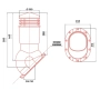 Отдушник за покрив Bilka, за метални керемиди universal, вентилационен комин, снимка 2
