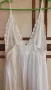 Дълга бяла памучна рокля, размер S, снимка 5