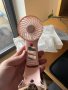 Нов преносим ръчен USB вентилатор с 4 скорости и огледало 2000 mAh батерия за охлаждане лято, снимка 8