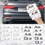 Емблема За Задния Багажник За:Audi A3;A4;A5;A6;A7;A8;Q3;Q5;Q7