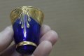 Стъклена чаша с позлата Бохемия , снимка 9