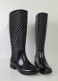 Ccilu - Дамски гумени ботуши Equstrian, черни, размер 38 / стелка 24 см./.          , снимка 1 - Дамски ботуши - 39706952