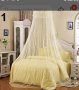 Балдахин, нова стока тюл с обръч и кукичка против комари, мухи, буболечки и др, за двойно легло, снимка 10