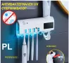 Антибактериален UV стерилизатор със  соларен диспенсър за паста за зъби 2в1 Код P31, снимка 2