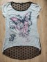 Страхотна дамска блузка с дантелен гръб,М размер , снимка 1 - Тениски - 41815356