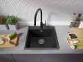 Комплект ПРОМ Мивка+Смесител+Сифон Кухненска Мивка Рига 60 XL 9700 Pro, снимка 7