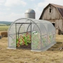 Оранжерия със стабилна поцинкована рамка - професионална защита за вашите култури, снимка 1