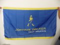 Johnnie Walker знаме флаг Джони Уокър рекламно уиски син етикет шотландско ново синьо, снимка 1