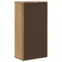 vidaXL Страничен шкаф с чекмедже ODDA 40x24x79cm масивна дървесина бор, снимка 8