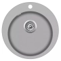 Гранитна кухненска мивка с едно корито, кръгла, сива Код P1146, снимка 1