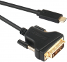 Benfei USB C към DVI кабел, [Thunderbolt 3] 24К позлатени конектори - 2 метра