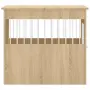 vidaXL Клетка за куче мебел, сонома дъб, 64,5x80x71см, инженерно дърво, снимка 8
