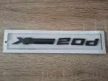 черен надпис BMW Xdrive 20d, снимка 1