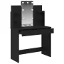 vidaXL Тоалетка Черния дъб 96 x 39 x 142 см Инженерна дървесина, снимка 2